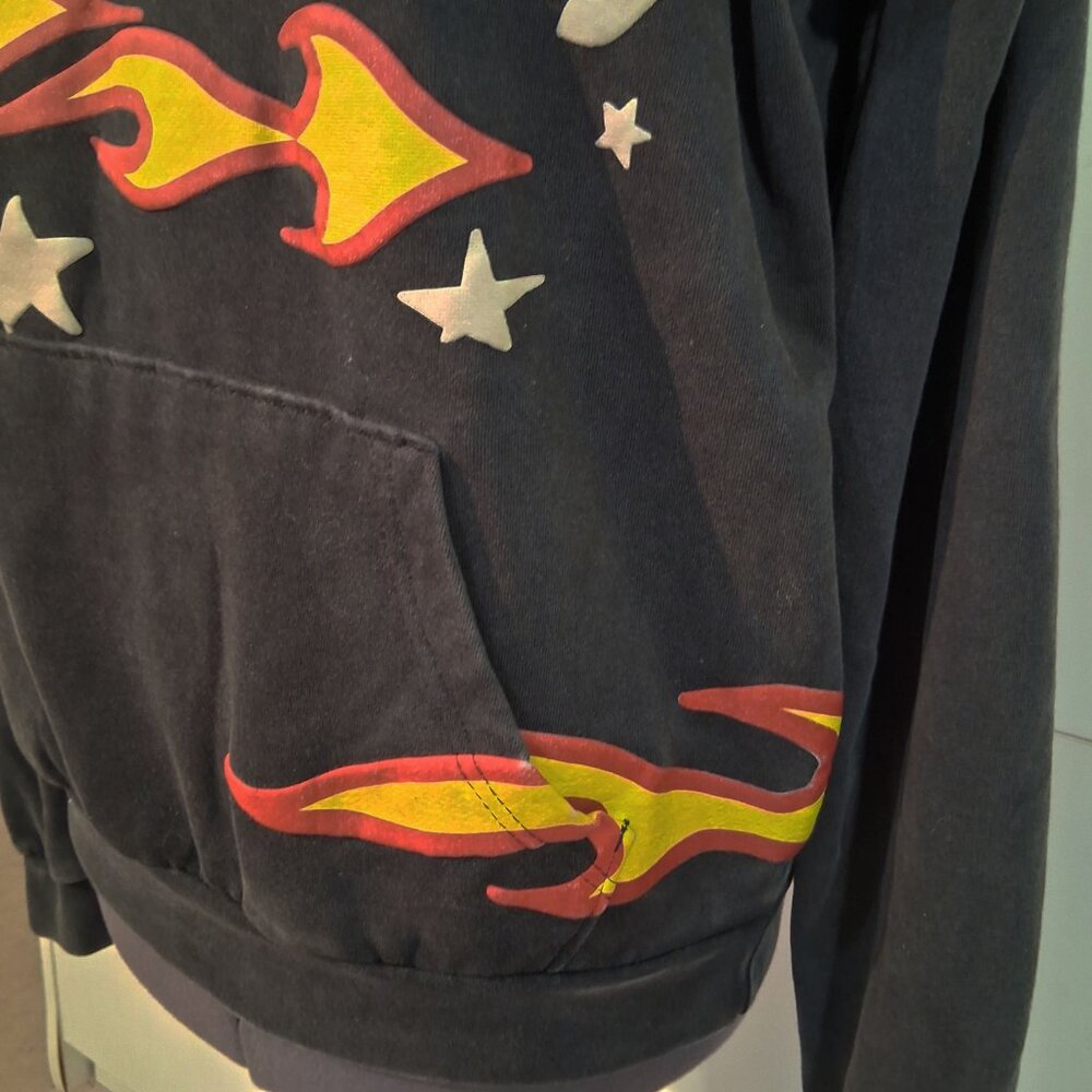 "Where Dreams Become Reality" Flames Hoodie Sweatshirt UNISEX LARGE - Picture 7 of 7